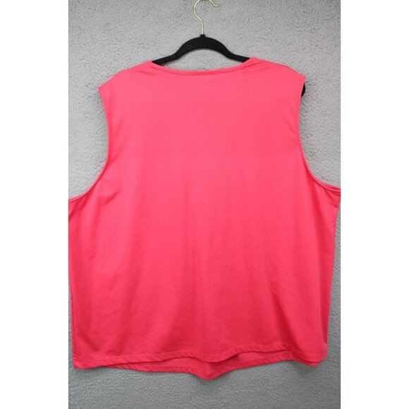 Maggy Barnes Pink Sleeveless Silky Top-Size 2X(22-24W)-Office-Business-Soft - Picture 6 of 8